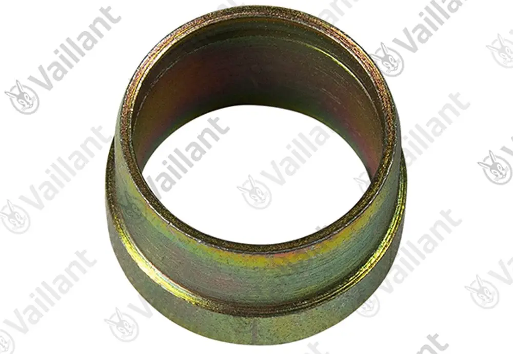 Vaillant Dichtung, zylindrischer Metallring mit glatter Oberfläche, geeignet für verschiedene Anwendungen in Heizsystemen.